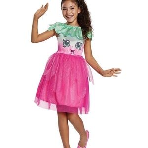 BRAND NEW shopkins ice cream Kate costume size S (4-6x) with headband Halloween